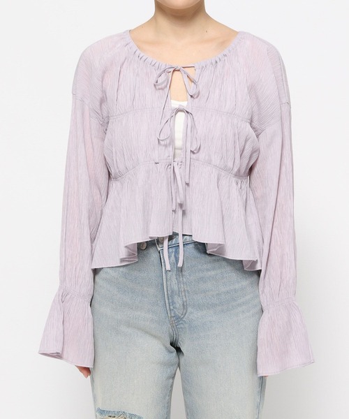 LOWRYS FARM ブラウス シャツ ヨウリュウシャーリングショート