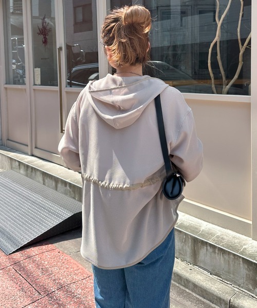 DOUX ARCHIVES コート アウター ウエストドロストメッシュ