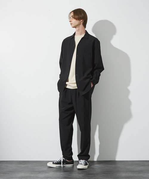 レディース 薄手 シャツ パンツ カジュアル 2点セット c3545 ABAHOUSE シャツ 2点セット「WEB限定」セットアップ