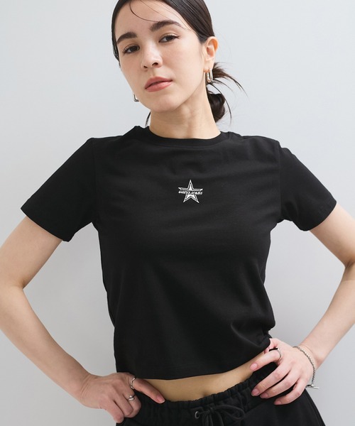 tシャツ 「GUESS(ゲス)」BABY EMB STAR TEE レディース : ZOZOTOWN 