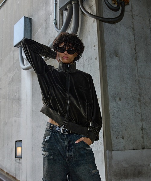 ANDER HUNK ジャージ Faded Short Track Jacket/フェード