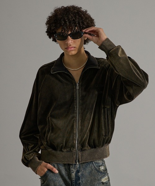 ANDER HUNK ジャージ Faded Short Track Jacket/フェードショート