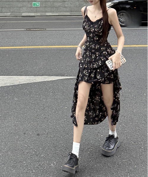 gossip!ロサンゼルス ワンピース Y2K風 レトロ 小花柄