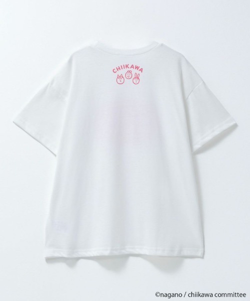 未使用　ちいかわ　半袖Tシャツ　レディース　半袖　ハチワレ　Tシャツ　Lサイズ なんか小さくてかわいいやつ ちいかわ うさぎ ハチワレ女の子 Tシャツ
