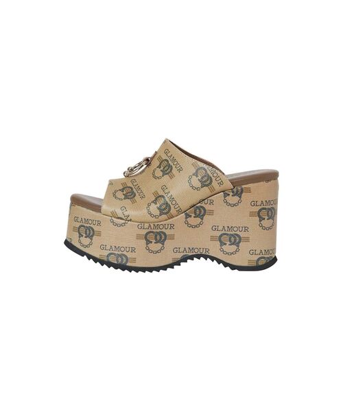 【ヒステリックグラマー】 HG JAILBAIT ウェッジソールサンダル HG JAILBAIT ウェッジソールサンダル|HYSTERIC GLAMOUR WOMEN