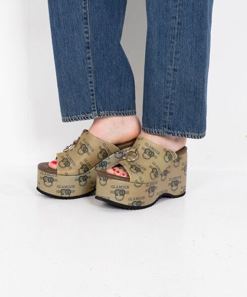 HYSTERIC GLAMOUR サンダル HG JAILBAIT ウェッジソールサンダル