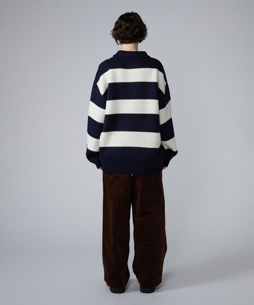 「ONCILY」 半袖ニット LARGE ブルーグリーン メンズ