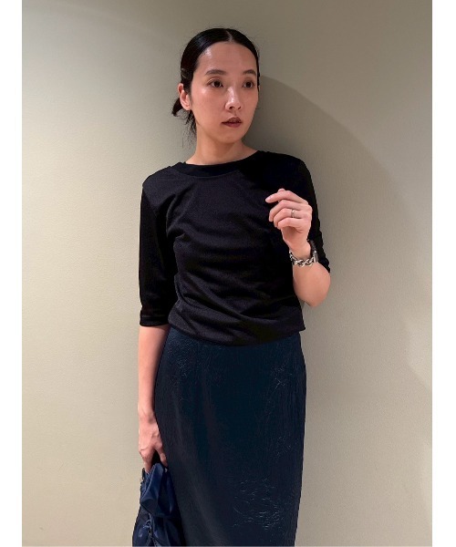 tシャツ シアーレイヤードカットソー レディース