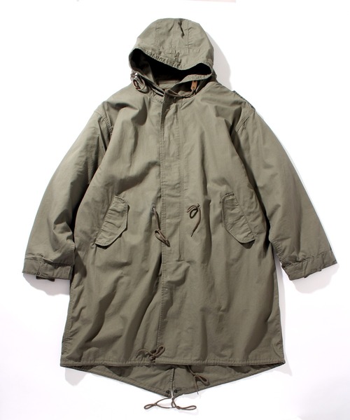 「HOUSTON」 モッズコート S カーキ メンズ_画像4