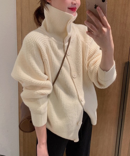 「meJane」 ニットカーディガン FREE オフホワイト レディース_画像2