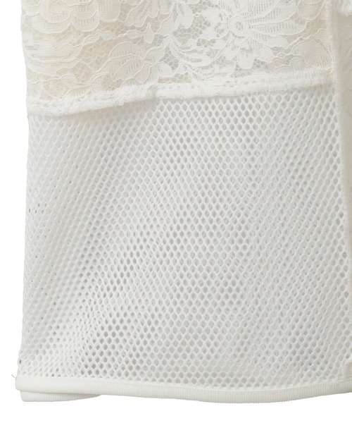 Candy Stripper tシャツ LACY PATCH WORK トップス レディース