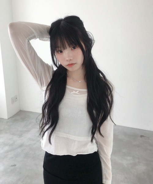アンサンブル RIBBON TULLE TOPS/リボンチュールトップス