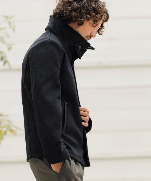 「CAMBIO」 ピーコート S ブラック メンズ_画像2