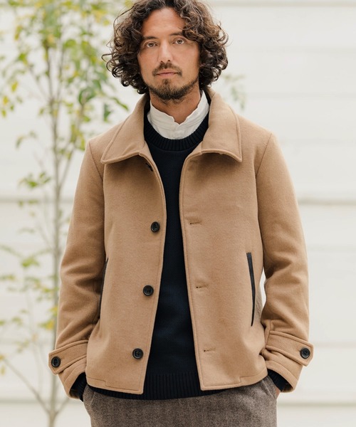 「CAMBIO」 ピーコート S ブラック メンズ_画像6