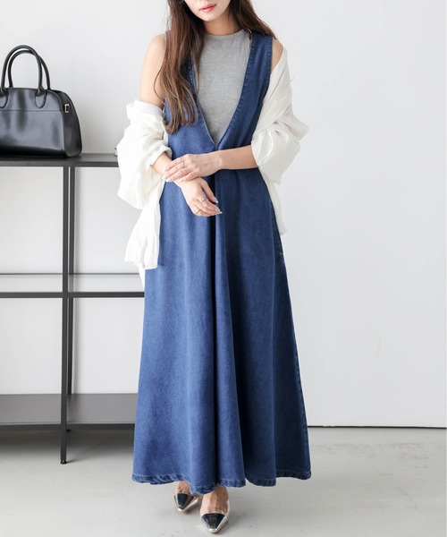 ジャンパースカート Vネックジャンパースカート : ZOZOTOWN Yahoo!店