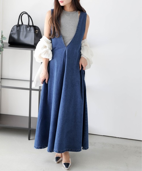 ジャンパースカート Vネックジャンパースカート : ZOZOTOWN Yahoo!店