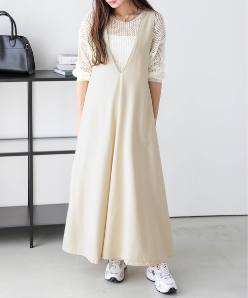 ジャンパースカート Vネックジャンパースカート : ZOZOTOWN Yahoo!店