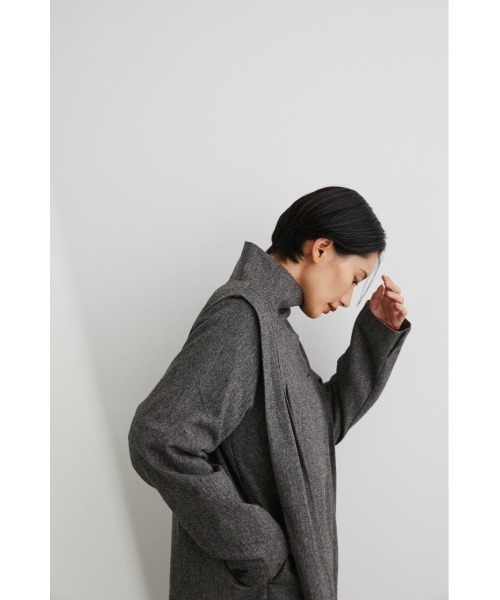 「STYLEMIXER」 ステンカラーコート MEDIUM グレー レディース_画像6