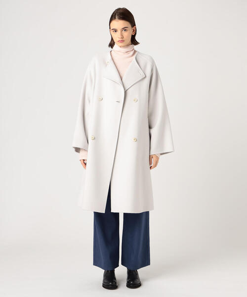 ギャルリーヴィー GALERIE VIE ノーカラーコート グレー GALERIE VIE（ギャルリー ヴィー） ノーカラーコート FREE グレー