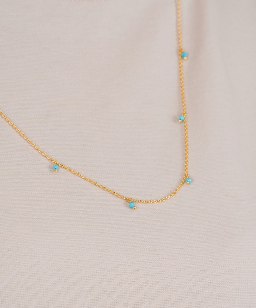 【Caroline Najman】ビーズ ネックレス 18K ゴールド チェーン Caroline Najman】ビーズ ネックレス 18K ゴールド チェーン