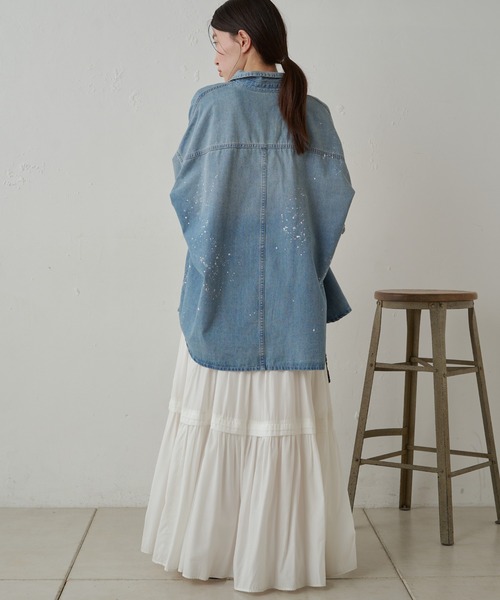 「LOUNGEDRESS」 長袖ブラウス FREE ブルー レディース Loungedress 「LOUNGEDRESS」 長袖ブラウス FREE ブルー