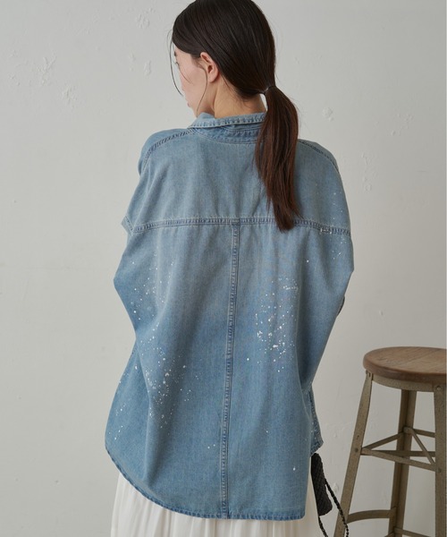 「LOUNGEDRESS」 長袖ブラウス FREE ブルー レディース Loungedress 「LOUNGEDRESS」 長袖ブラウス FREE ブルー