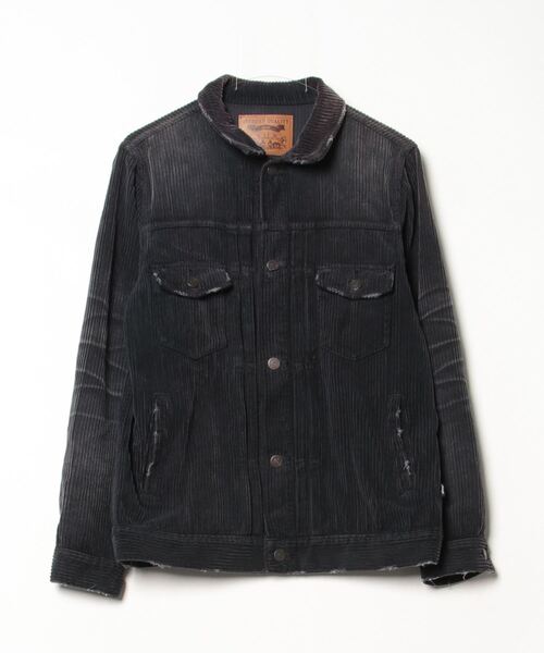 glamb（グラム） コーデュロイジャケット MEDIUM ブラック メンズ