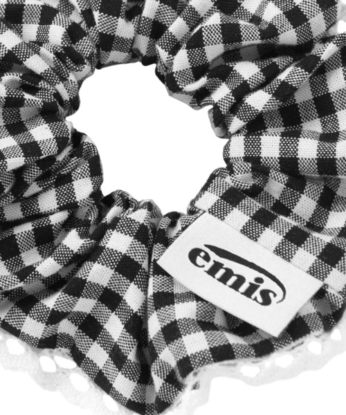 emis シュシュ GINGHAM CHECK SCRUNCHIE : ZOZOTOWN Yahoo!店 - 通販