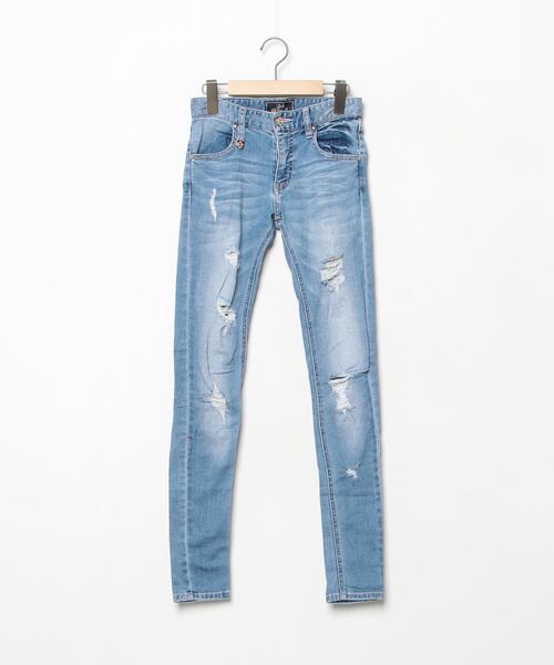 Rady セットアップ ダメージズボン Rady 「Rady」 ダメージ加工デニムパンツ 23 ブルー レディース