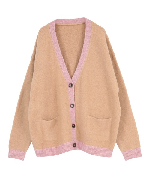 「titivate」 ニットカーディガン M ベージュ レディース_画像7