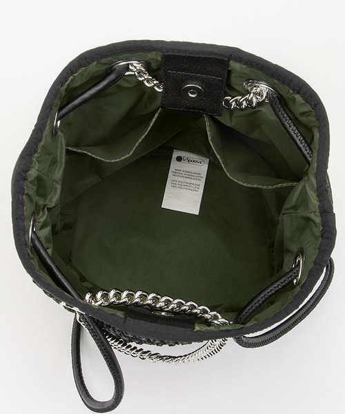 レスポートサック　CHAIN CROCHET CLUTCHブラッククロシェ レスポートサック LeSportsac CHAIN CROCHET CLUTCH （ブラック