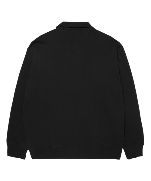 HUF ブラック メンズ スウェット CREW ハフ ⁄ スウェットカットソー 