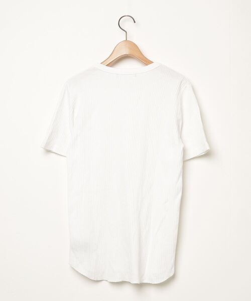 「NANO universe」 半袖Tシャツ S ホワイト メンズ