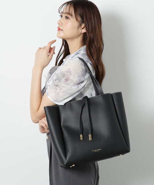 JILL by JILL STUART ブラックトートバッグ JILL by STUART 「JILL STUART」 トートバッグ FREE ブラック