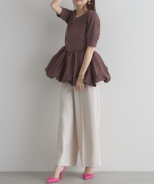 &. NOSTALGIA（ノスタルジア） tシャツ 「ZOZO限定」バルーンペプラム