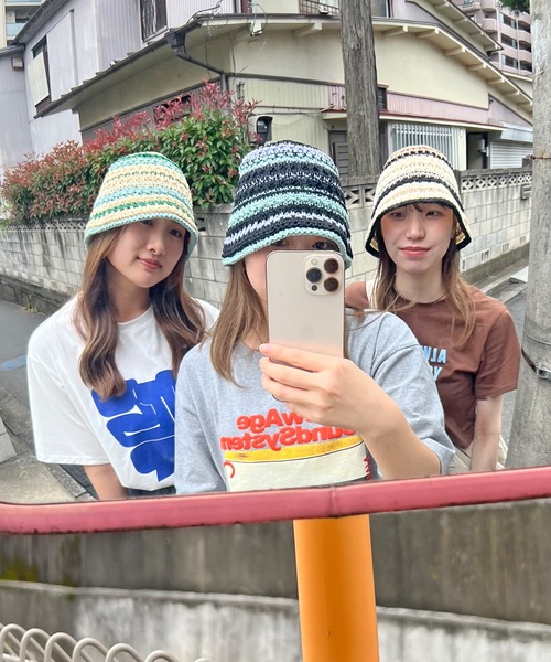 【美品】COACH クロシェハット／レディース 楽天市場】クロシェハット 透かし編み レディース 帽子 バケット