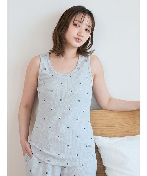 gelato pique（ジェラートピケ） パジャマ ルームウェア 星柄ワッフル