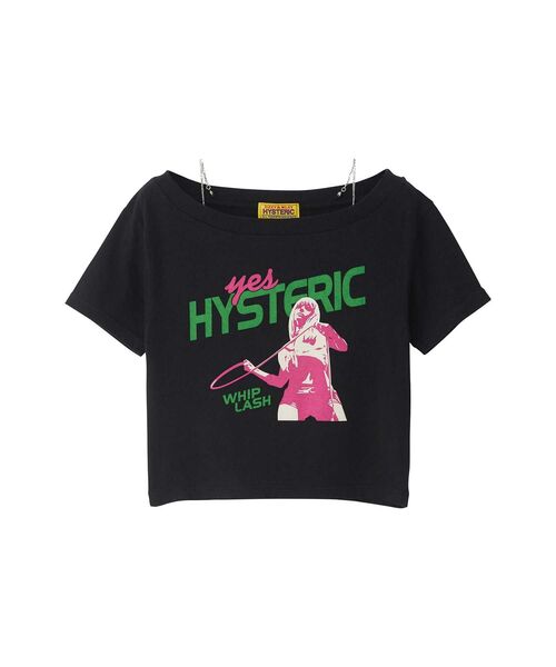 HYSTERIC GLAMOUR tシャツ WHIP LASH ショート丈Tシャツ