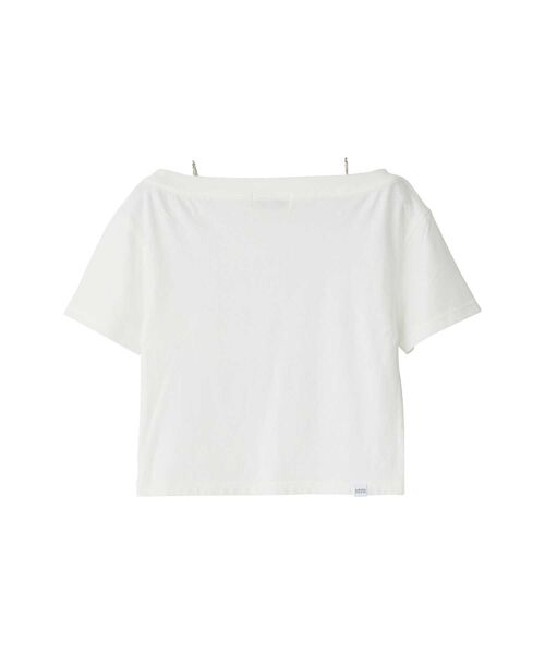 HYSTERICGLAMOUR WHIP LASH ショート丈Tシャツ HYSTERIC GLAMOUR - WHIP LASH ショート丈Tシャツ / ブラック