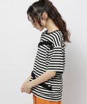 tシャツ レースドッキングTシャツ レディースの詳細画像3