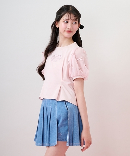 mezzo piano Junior（メゾピアノ ジュニア） パンツ ラッププリーツ