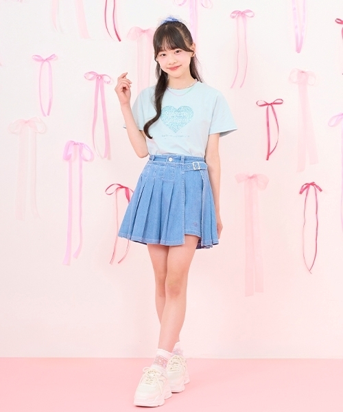 mezzo piano Junior（メゾピアノ ジュニア） パンツ ラッププリーツ