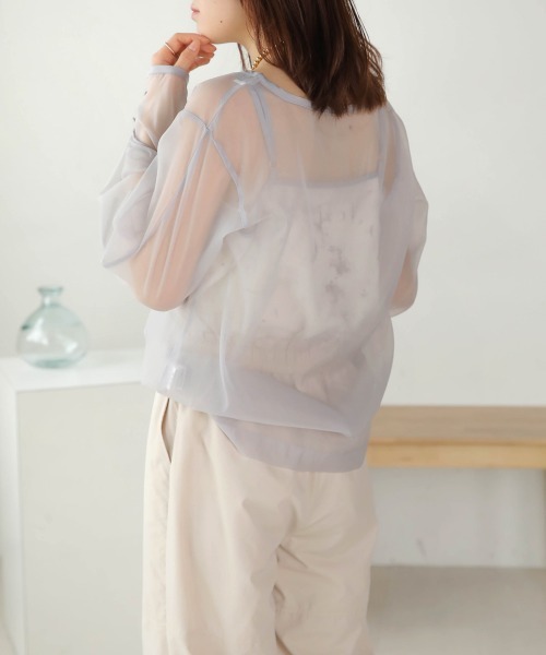「Bab」 長袖ブラウス M ベージュ レディース_画像6