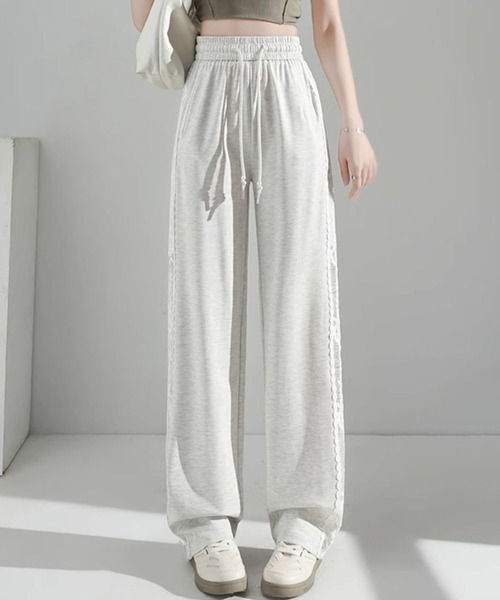 meJane（ミージェーン） スウェットパンツ ジャージ フラワーレース