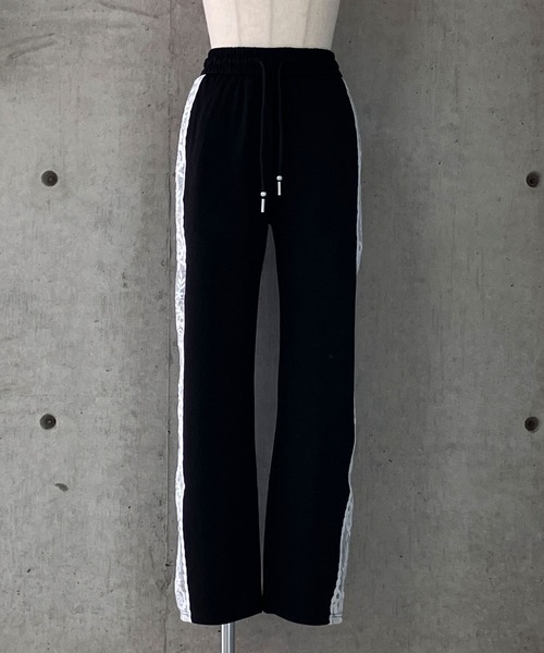 meJane（ミージェーン） スウェットパンツ ジャージ フラワーレース