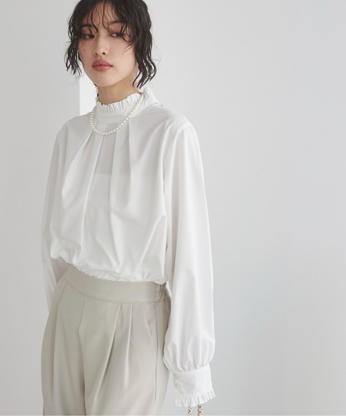 「MAISON SPECIAL」 長袖ブラウス FREE ホワイト レディース MAISON SPECIAL 「MAISON SPECIAL」 長袖ブラウス FREE ホワイト