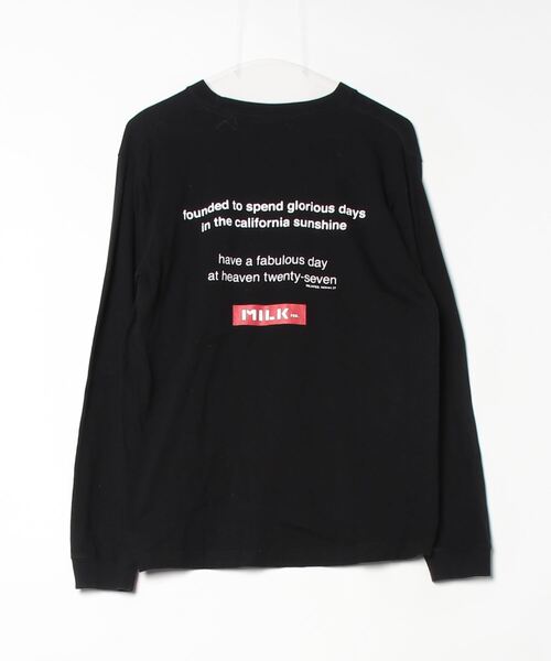 「MILKFED.」 長袖カットソー MEDIUM ブラック レディース