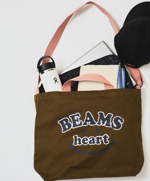 BEAMS HEART（ビームス ハート） トートバッグ スマイル カスレロゴ