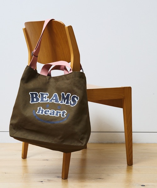 BEAMS HEART（ビームス ハート） トートバッグ スマイル カスレロゴ