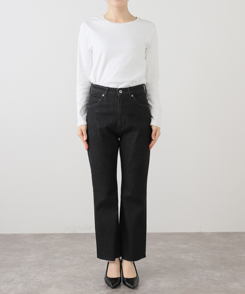 パンツ SLOBE IENA LEDENIM TUCK TROUSER 38 SLOBE IENA パンツ LE DENIM MOMMY ANKLE LEG レディース